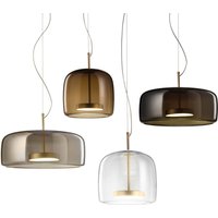 Vistosi LED-hänglampa Jube SP 1G, glasskärm grå