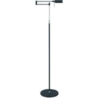 HighLight LED-golvlampa New Bari, svart, höjd 139 cm, metall, dimmer