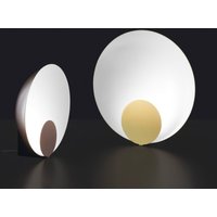 Oluce Siro LED table lamp dimmable Ø 45 cm gold