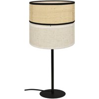 Viokef Andaman table lamp, textile, beige, height 44 cm