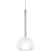 Pendelleuchte Beba, G9, fünf klare Glasschirme