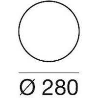 Linea Light Lampe de sol LED Oh !, Ø 28 cm, E27, polycarbonate, blanc