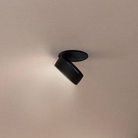 Egger Licht Egger Clippo EP LED downlight, black, 3,000 K