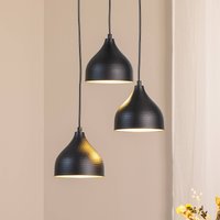Opviq Hanging light Tattoo 6201 3-light rondel black/gold