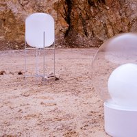 pulpo golvlampa Oda Medium, vit/vit, höjd 85 cm