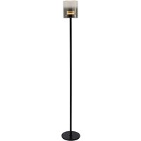HighLight LED-golvlampa Salerno, 2 700 K, svart/smoke