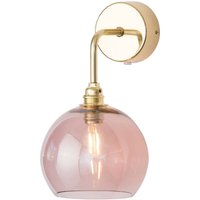 EBB & FLOW Rowan vägglampa guld skärm rosé-brun