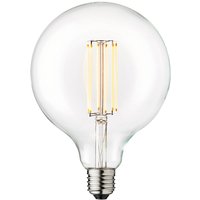 DESIGN BY US LED-lampa Globe, E27, Ø 12,5 cm, 3,5 W, 2 200 K, dimbar