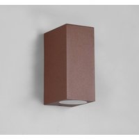 Trio Lighting Utomhusvägglampa Roya, 2-flänsad, kantig, rost