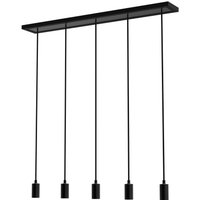 Segula Madox 5X Wave pendant light, black, steel, E27