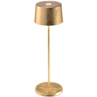 Zafferano Olivia 3K rechargeable table lamp gold