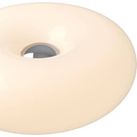 LED-bordlampe Basile, hvid, glas, 2.700 K