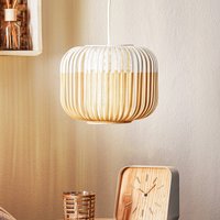 Forestier Bamboo XS hanging light, Ø 27 cm, white