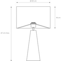 Lucide Extravaganza Velvet bordslampa, svart