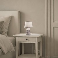 ONLI Monkey table lamp, brown ceramic, 28 cm high, E14