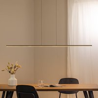 Nowodvorski Lighting LED-hänglampa BAR, olivgrön, längd 150 cm, metall, 32 W