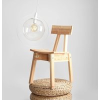 ALDEX Hänglampa Aura, vit, metall, glas, klar, E27