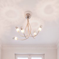 Serien Lighting serien.lighting Poppy ceiling 5-bulb beige/ceramic