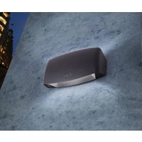 Fumagalli Utomhusvägglampa Abram svart/klar, 20 cm, R7S CCT, upp/ner