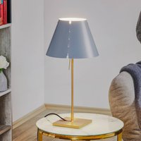 Luceplan Costanzina table lamp brass concrete grey