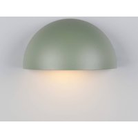 Trio Lighting Utomhusvägglampa MAAS, grön, bredd 27 cm, metall, IP44