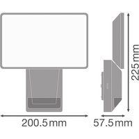 OSRAM LED sensor outdoor spotlight ENDURA PRO FLOOD, white, 27 W