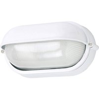 G & L Handels GmbH Utomhusvägglampa 400180 oval, vit