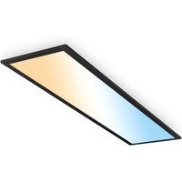 LED-Panel Piatto A, schwarz, 100x25 cm, Fernbedienung, 12,6W