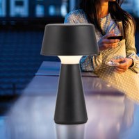 JUST LIGHT. GmbH JUST LIGHT. Lampe de table LED rechargeable Abera noir Plastique IP54