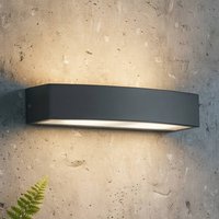 Ideallux Ideal Lux utomhusvägglampa Andromeda, antracit, bredd 45 cm