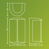 Philips LED outdoor wall light Reese UE, anthracite, aluminium, IP44