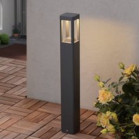Lucande LED-väglampa Bernd, 60 cm, antracit, aluminium