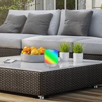 Briloner Lampe à poser LED rechargeable Smal, chrome, RGBW, plastique, 7 cm