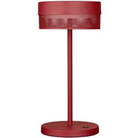 LED-bordlampe Mesh genopladeligt batteri, højde 30 cm, indisk rød