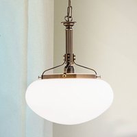 ORION Delia hanging light in antique brass, one-bulb
