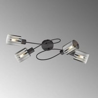 Deckenlampe Iska mit Armen, vierflammig