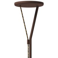 Fabbian LED floor lamp Rio, corten, dimmable, 3,000K, metal