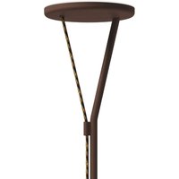 Fabbian LED-golvlampa Rio, corten, dimbar, 3.000K, metall