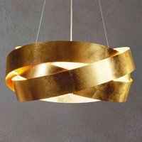 Marchetti Pura LED pendant light with gold leaf 60 cm