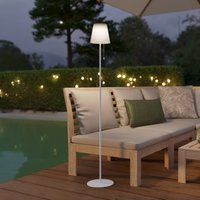 EGLO Scordiano-L solar LED patio lamp, white, height 120 cm