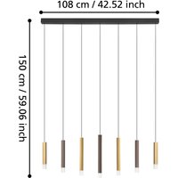 EGLO Stars Of Light Suspension LED Estanterios, à 7 lampes, longue