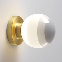 MARSET LED-vägglampa Dipping Light A2, vit/guld