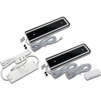 Hera Lampe sous meuble LED U-Pad F, lot de 2 3.000K noir Capteur