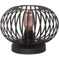 Freelight Aglio table lamp, Ø 25 cm, black, metal