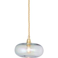 EBB & FLOW Horizon pendant light, clear, glass, Ø 21 cm