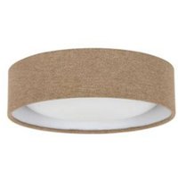 Beacon Lighting Beacon taklampa Uno, beige, textil, Ø 25 cm, GX53