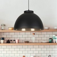COREP Dock hanging light, matt black, Ø 45 cm, metal