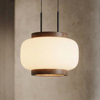 Quitani Shiro LED hanging light, 1-bulb, height-adjustable, glass
