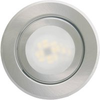 Busch Inbyggnadslampa Joanie med LED, borstat aluminium