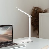 FH Lighting Ole LED uppladdningsbar skrivbordslampa, vit, sensor, dimbar, CCT